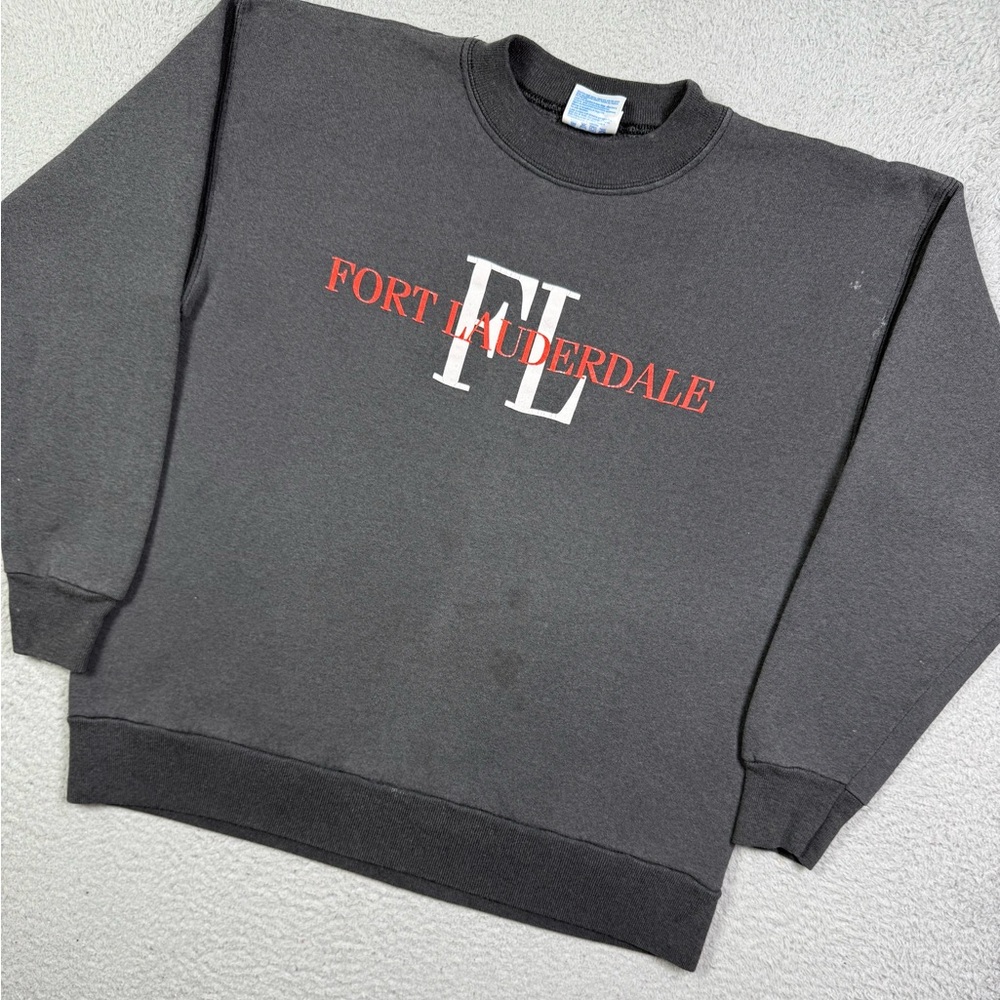Vintage 90s Fort Lauderdale Florida crewneck‎ sweatshirt